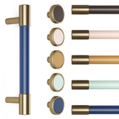 Set of furniture handles