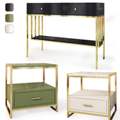 Cabinet and chest of drawers / console Art Deco. Console dresser, nightstand by Wooden Kors