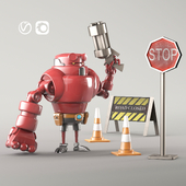 Hellboy toy robot