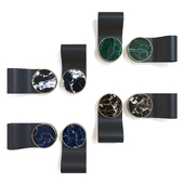 Set of furniture handles
