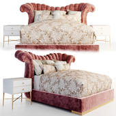 Moira Snow Channel Tufted California King Bed