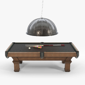 RH / BRUNSWICK VINTAGE 1906 BILLIARDS TABLE