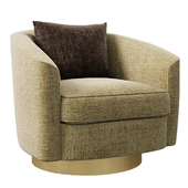 Camino Leather Swivel Chair Bernhardt Interiors