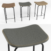 TANNER LEATHERETTE KITCHEN bar or counter stool in vintage