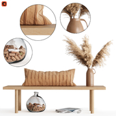 Decoration Set 05 pampas & table