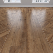 Parquet Oak, 3 types: herringbone, linear, chevron.