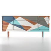 Geometric Painted Dresser