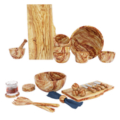 Pottery Barn Olive wood serveware collection