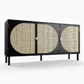 HKLiving - Webbing Dressoir Cabinet Black