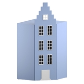 Childrens Wardrobe-House Lesenburg S195 Corner Sufix (OM)