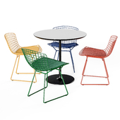 Knoll Bertoia Side Chair Arper Dizzy Table