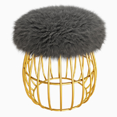 Fur Sheepskin Andy Stool