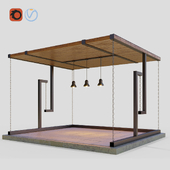 "Floating" gazebo