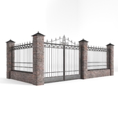 Metal fencing and gates