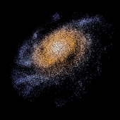 3D model of the galaxy M74 to scale