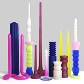 Decorative set of candles