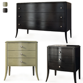 Chest of drawers and bedside table Tiffany from Pinskdrev. Dresser, nightstand