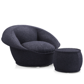 Roche Bobois Coiffe Pivoting Armchair 2