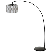 ÄLVSTARR ELVSTARR / SKAFTET SKAFTET Arched floor lamp, chrome / black