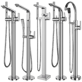 GROHE and IDEAL standard set 131 free-standing bath mixers