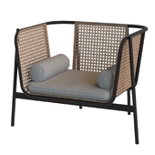 Industrywest rattan lounge chair
