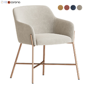 Ana Velvet Arm Dining Chair