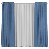 Curtains with tulle