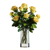 Flower Set 05 / Yellow Roses Bouquet