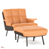 Contemporary Style Armchair Minotti Daiki Indoor