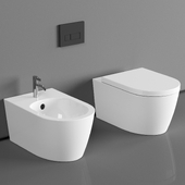 Duravit ME by Starck wall-mounted bidet matt white, with WonderGliss