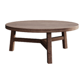 Coffee table Rustic Farmhouse 44" Round Coffee Table coffee table