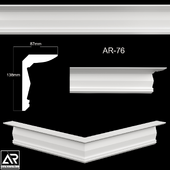 OM Cornices AR-76 Dimensions: 87 x 138 x 1000 mm material: plaster