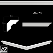 OM Cornices AR-73 Size: 49 x 49 x 1000 mm