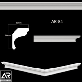 OM Cornices AR-84 Size: 60 x 80 x 1000 mm material: plaster