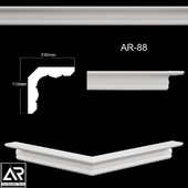 OM Cornices AR-88 Size: 110 x 110 x 1000 mm material: plaster