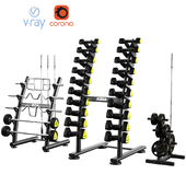 Dumbbell barbell set ZIVA