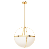 Chandelier Alturas 3-Light Satin Brass Hanging Pendant lamp