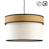 Wooden pendant lamp AMMAN