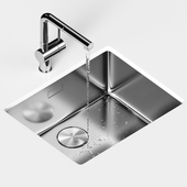 Mythos Myx sink (with faucet and water)