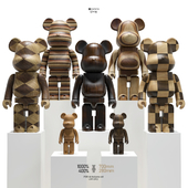 Bearbrick / Karimoku (Wood set)