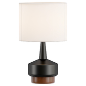 Wood & Ceramic Table Lamp