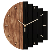 Wall Clock Industrial Abstract Wood Wall Clock For Living Room Home Hanging Artistic Decor