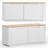 Shoe bench with 2 doors Stolico white LA REDOUTE INTERIEURS Art. 4133641 / GFI095