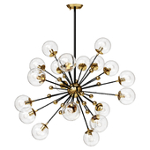 Chandelier Constellation Clear Glass And Brass Ceiling Light Pendant Chandelier lamp