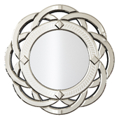 Howard Elliott Galaxy Wide Round Wall Mirror