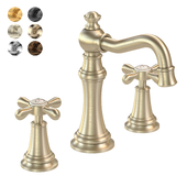 Moen Weymouth Double Cross Handle Widespread Bathroom Faucet