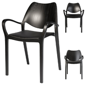 Mrf Black Wood Chair