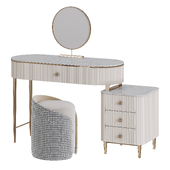 Marble top Makeup vanity set