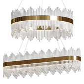 Striaged Modern Glass Chandelier