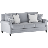 Hanson Transitional Fabric Nailhead Sofa